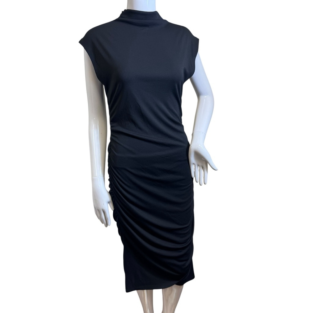 Women's Steve Madden Black Mock Neck Dress Size M NWT